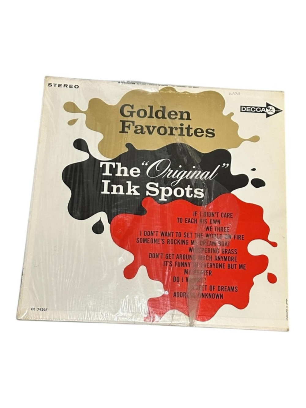 Vintage The Original Ink Spots Vinyl LP Golden Favorites Decca Jazz Black Canada